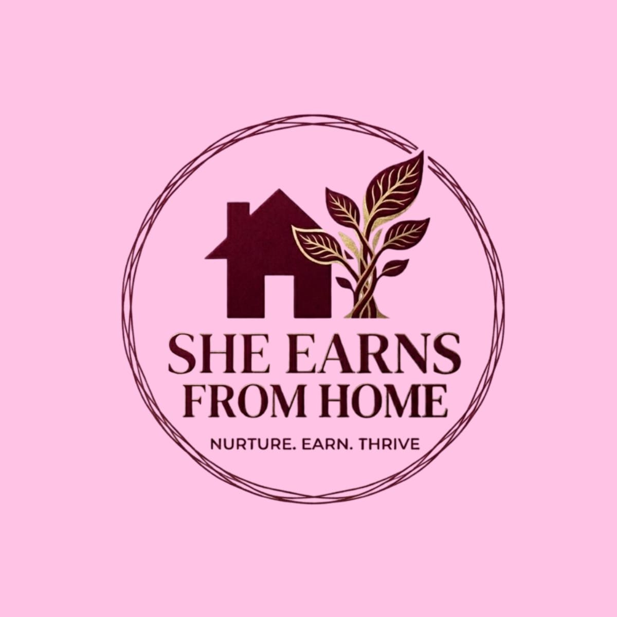 She Earns From Home